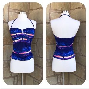 Tommy Bahama Palm Beach Halter Swim Tankini Top